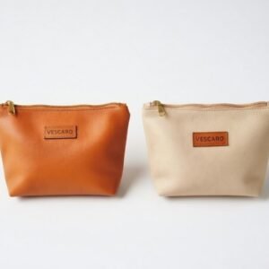 Vescaro Tan and Beige Multipurpose Pouch(Pack of 2)